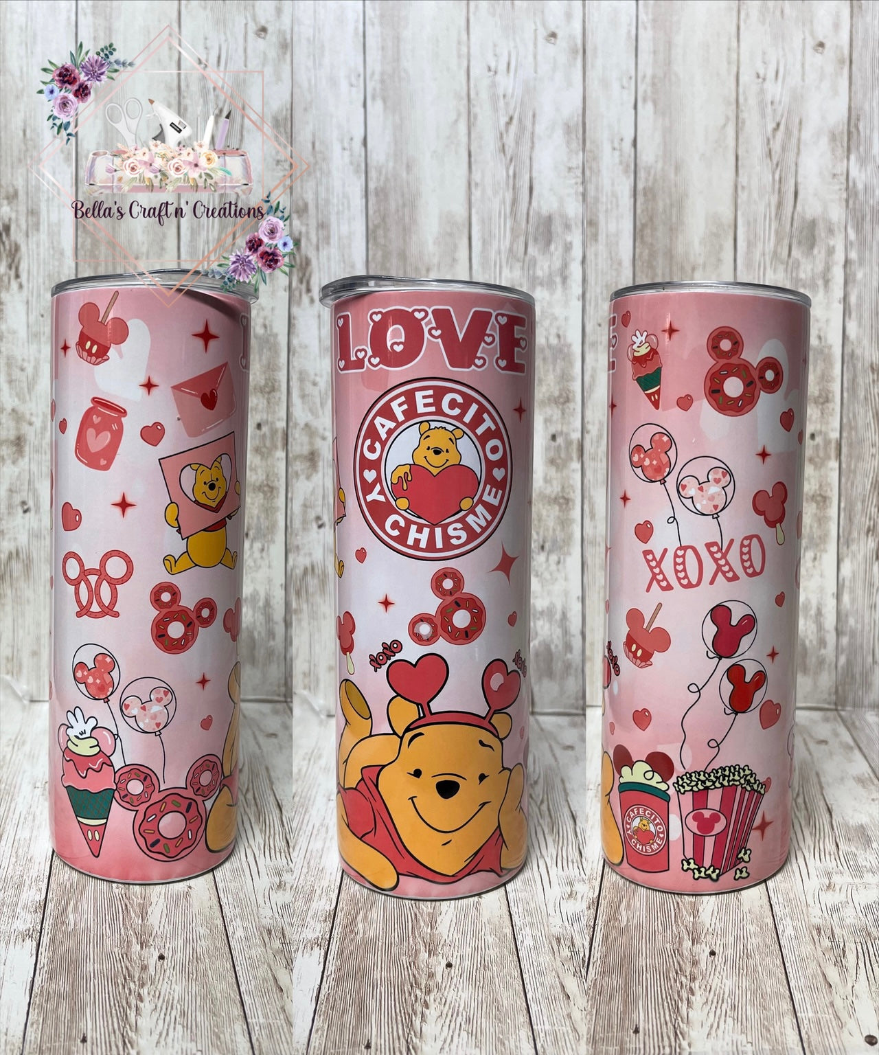 Winnie The Pooh Valentine’s Tumbler