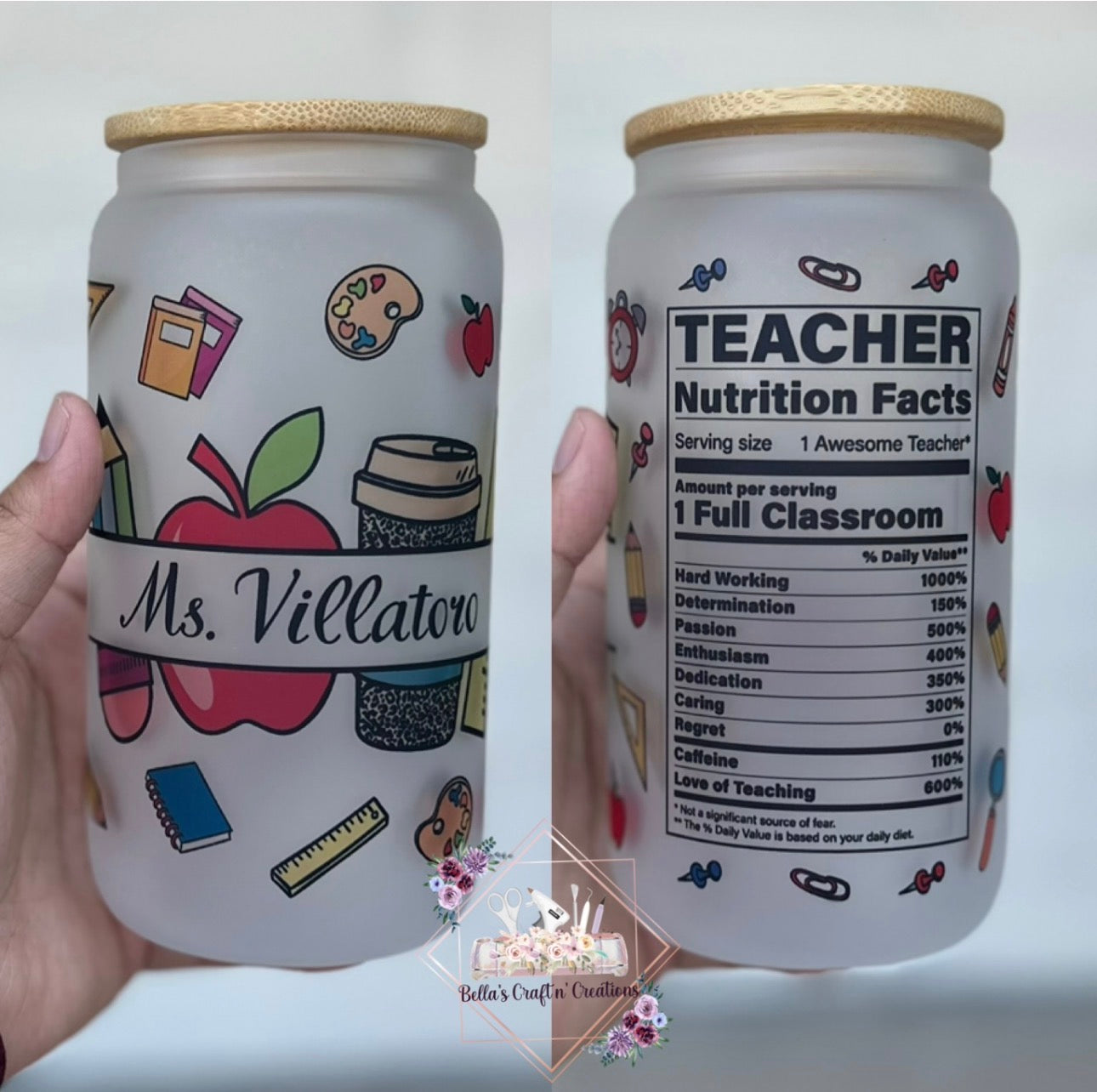 Teacher Glass Can
