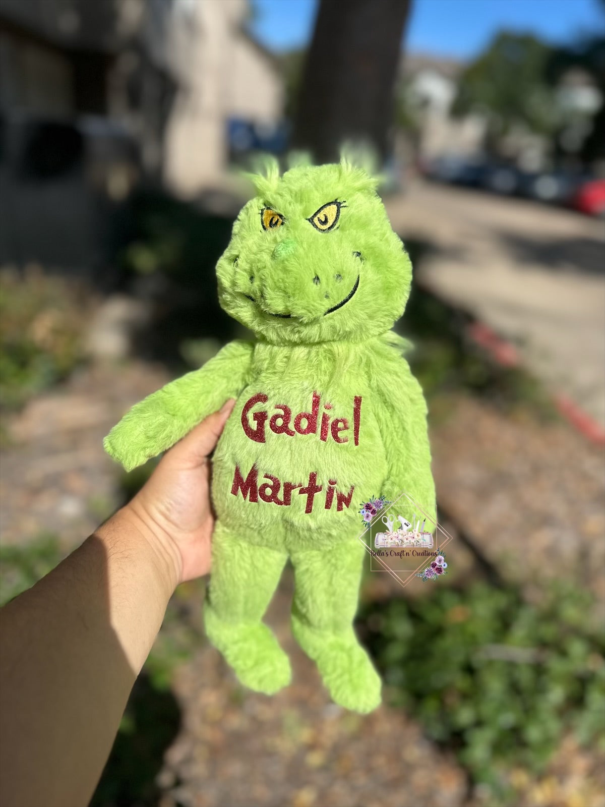 Personalized Grinch Plush