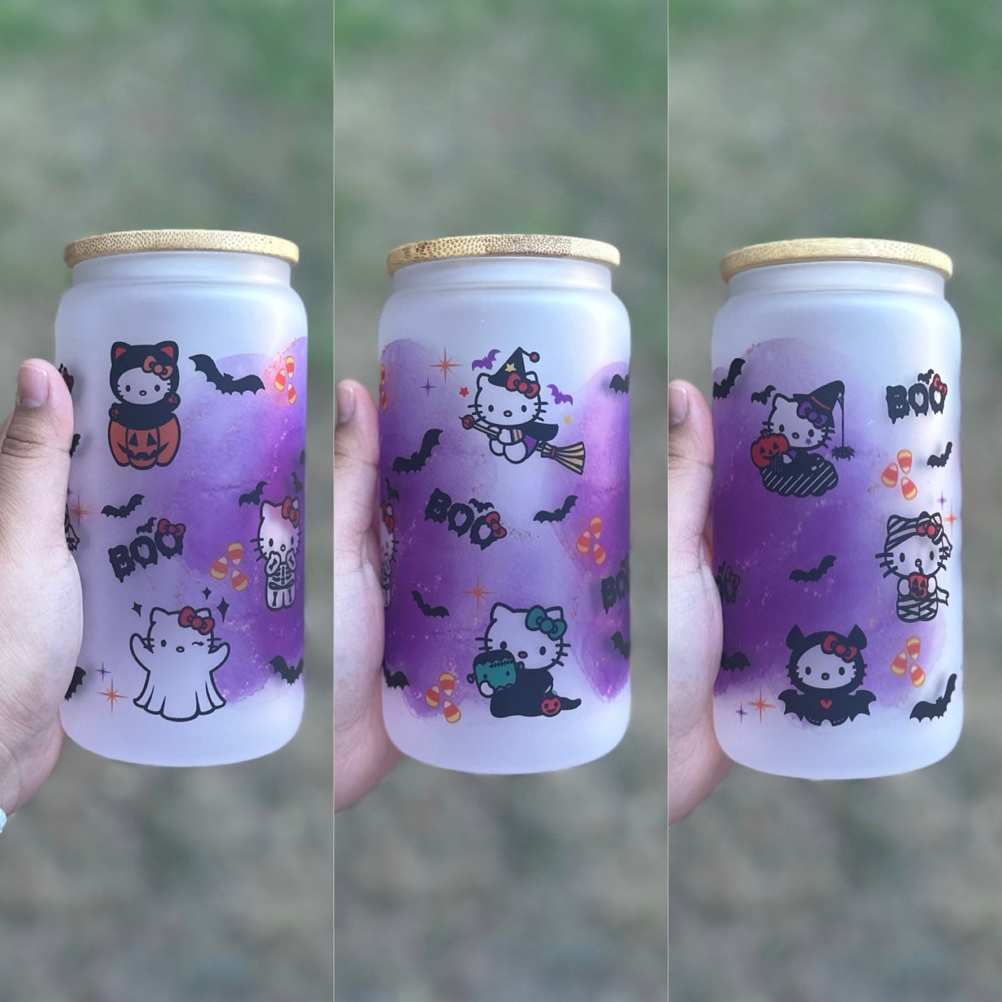 Hello Kitty Glass Can