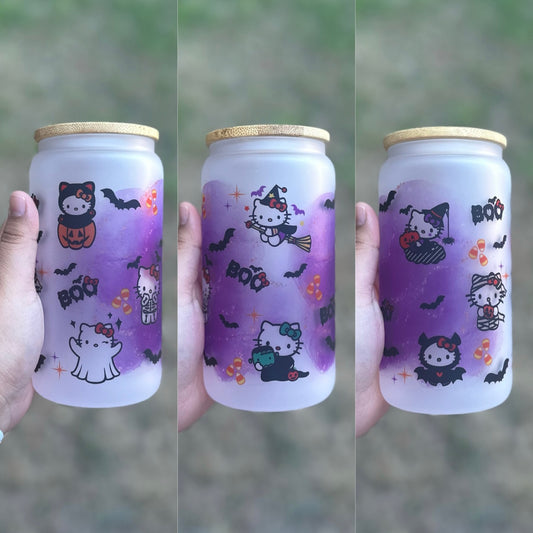 Hello Kitty Glass Can