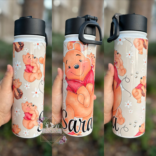Pooh Custom Water Bottle