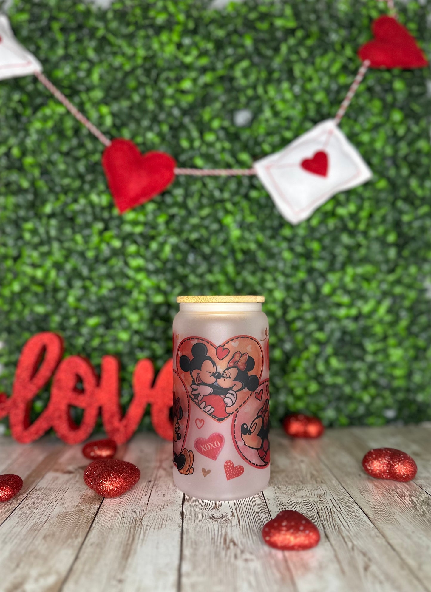 Valentines Glass Can