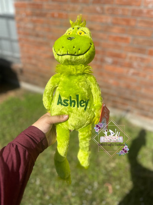 Personalized Grinch Plush