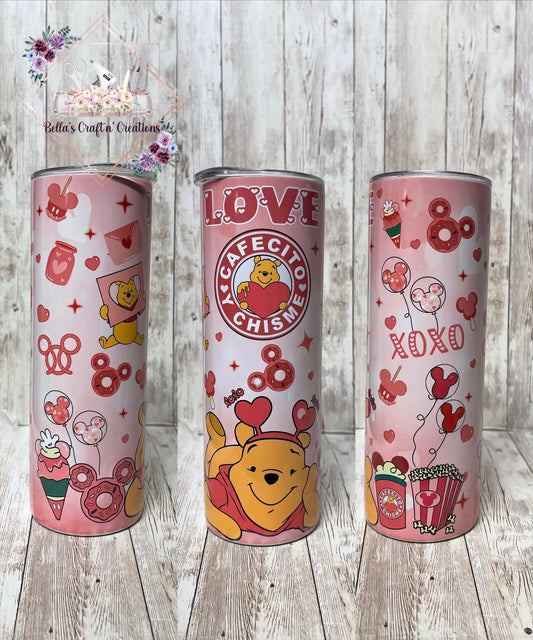 Winnie The Pooh Valentine’s Tumbler