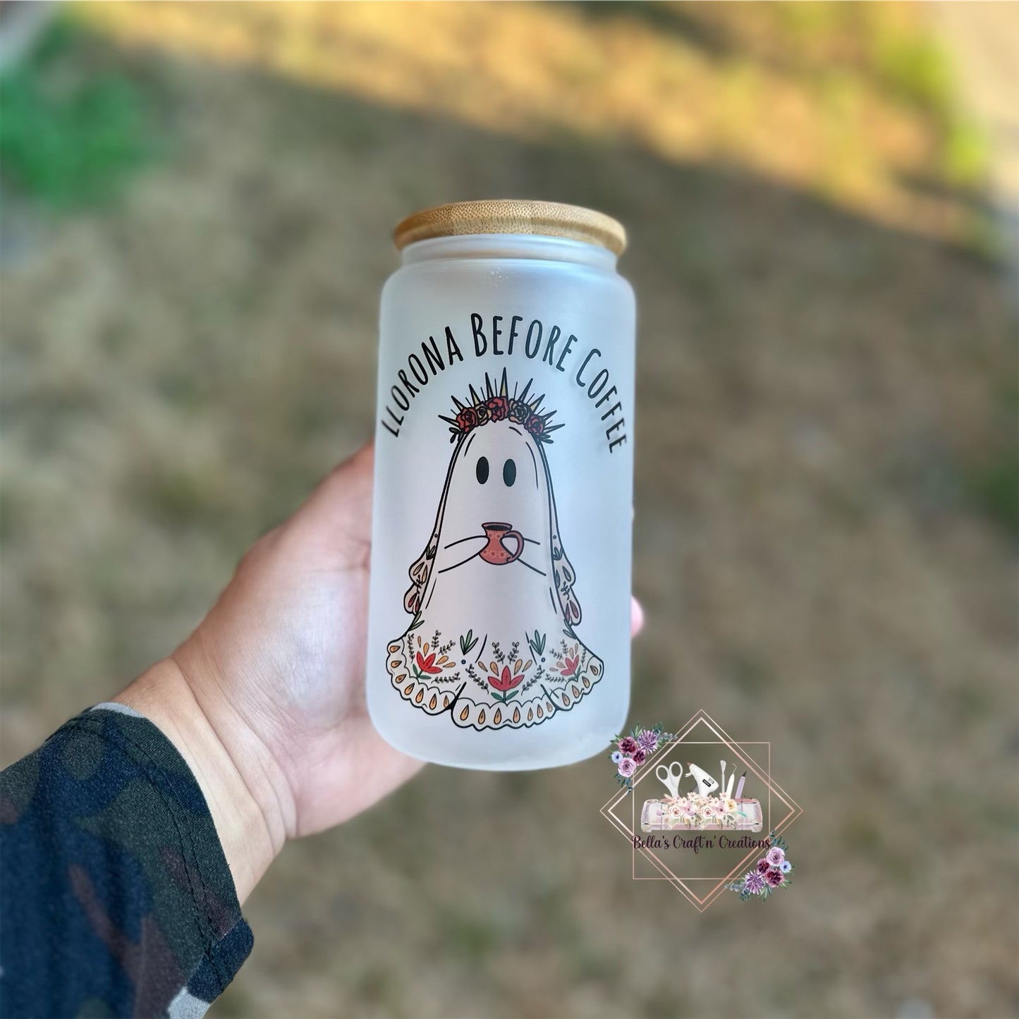 Llorona Before Coffee Glass Can