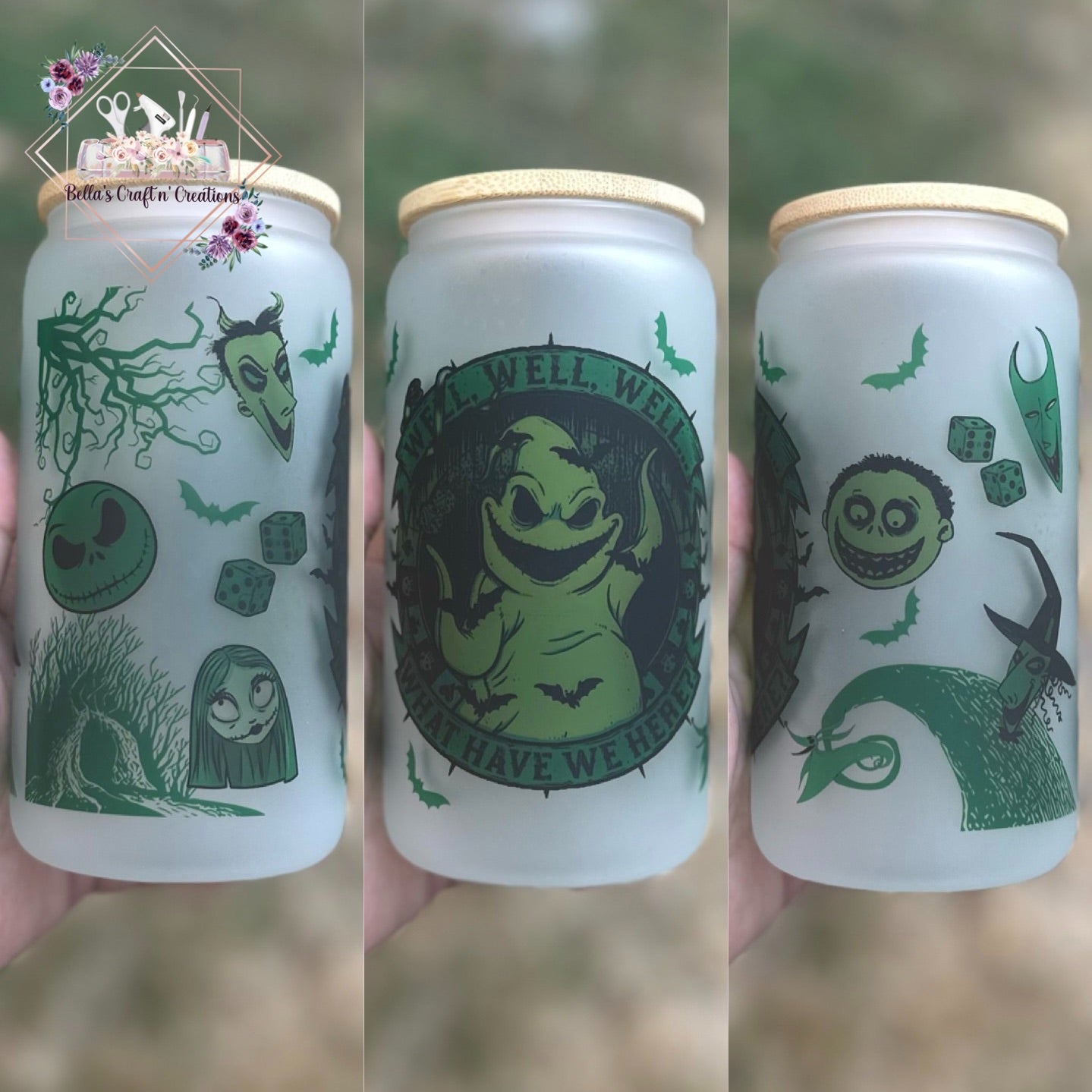 Oogie Boogie Glass Can