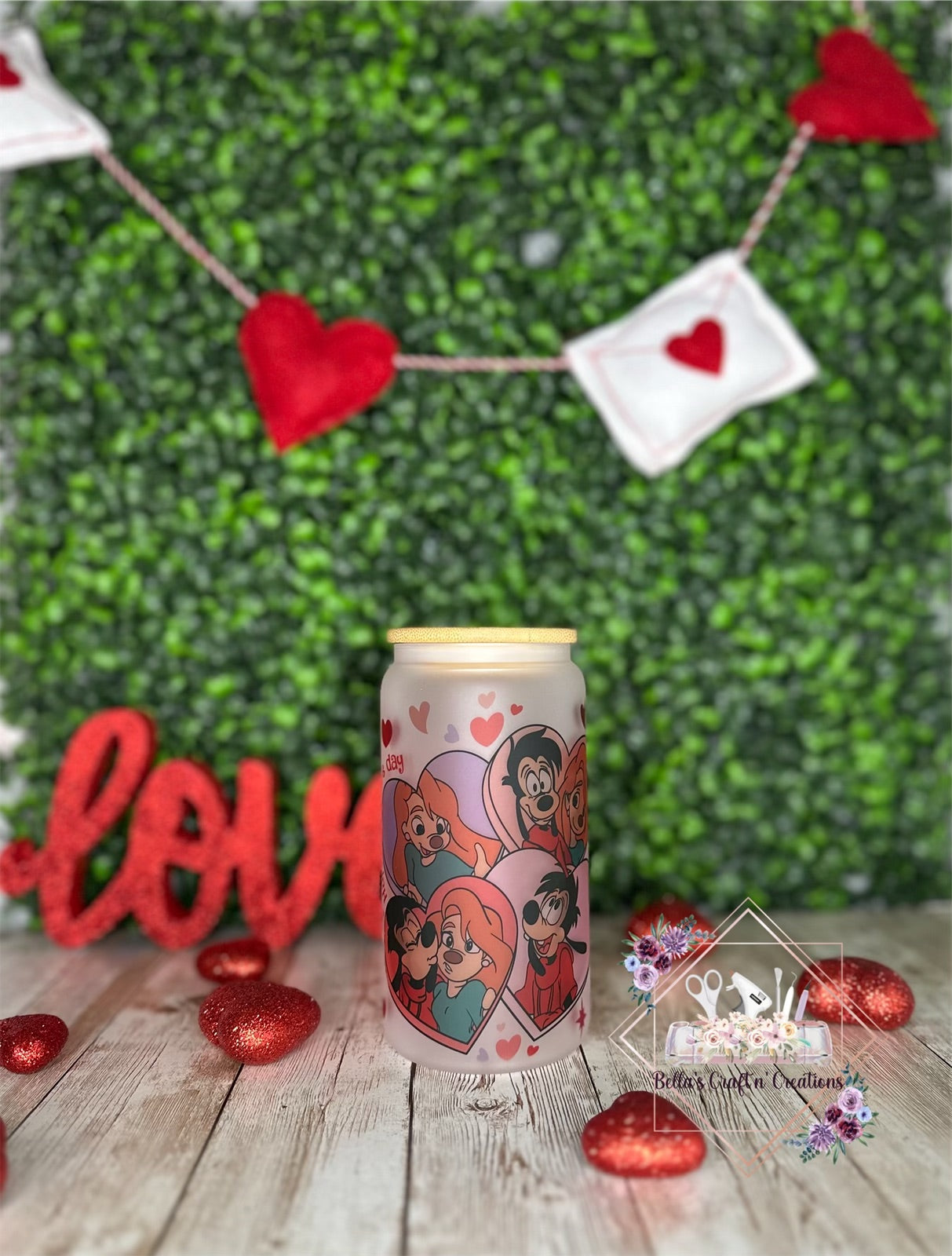 Valentine’s Glass Can
