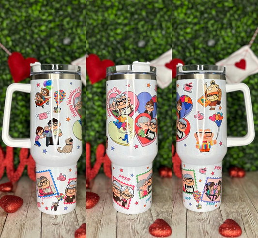 Carl & Elli Valentine’s Tumbler