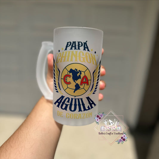 Papá Chingon Club América Beer Mug