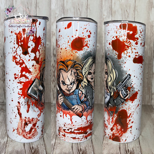Chucky & Bride Halloween Tumbler