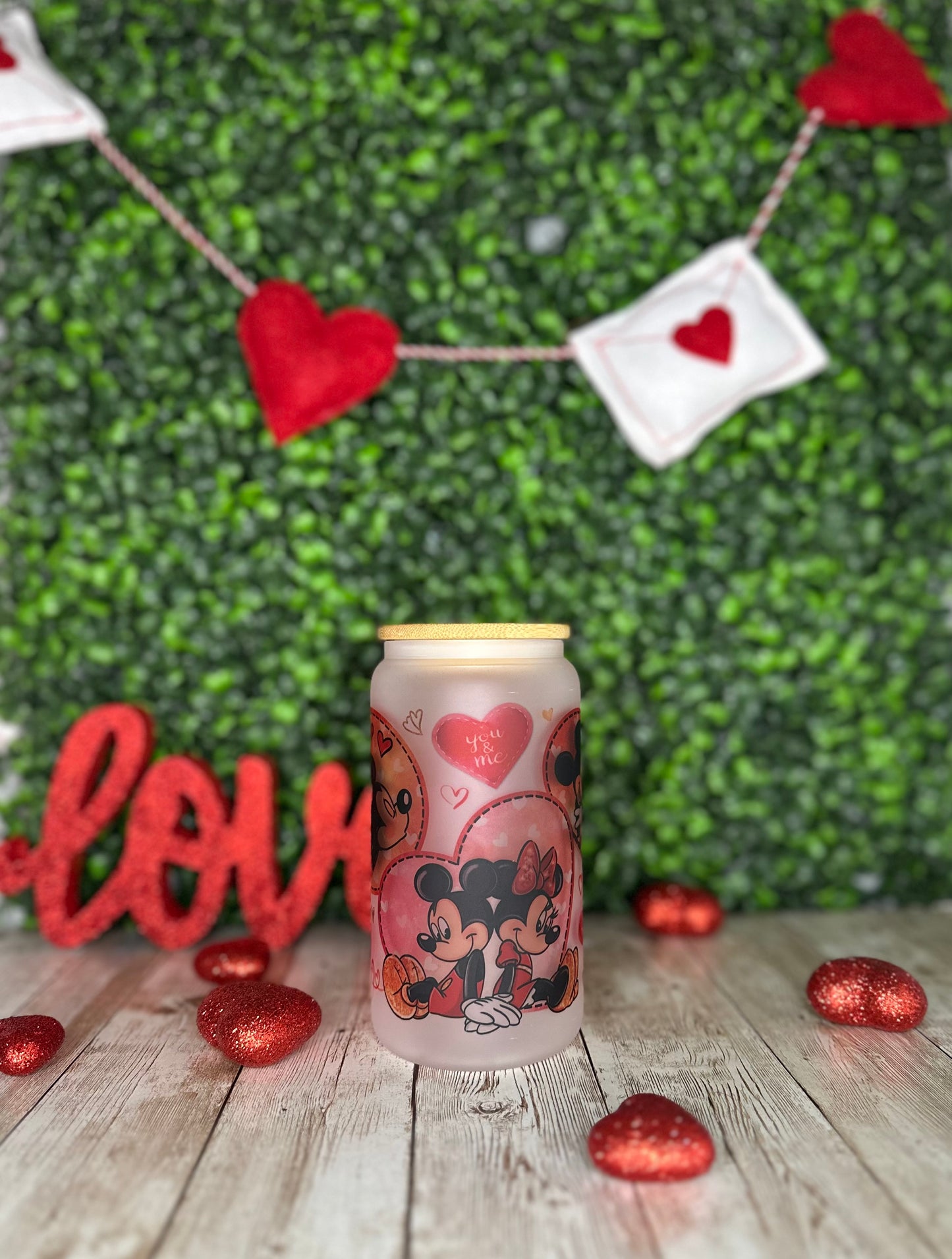 Valentines Glass Can