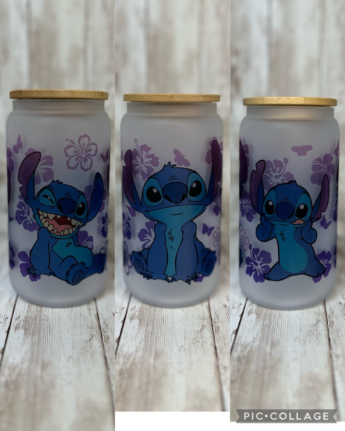 Stitch Glass Can