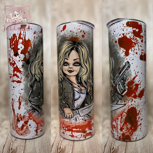 Tiffany Bride Halloween Tumbler