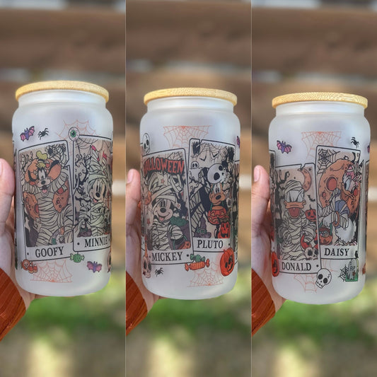 Mickey Halloween Glass Can