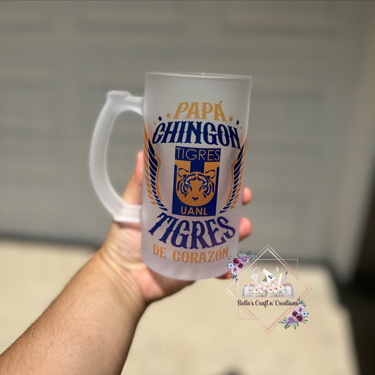 Papá Chingon Tigres Beer Mug