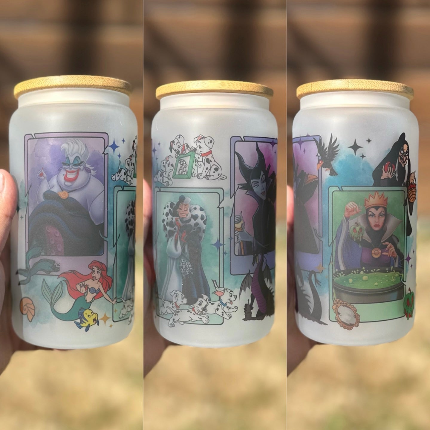 Disney Villains Glass Can