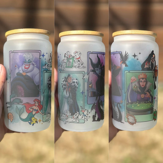 Disney Villains Glass Can