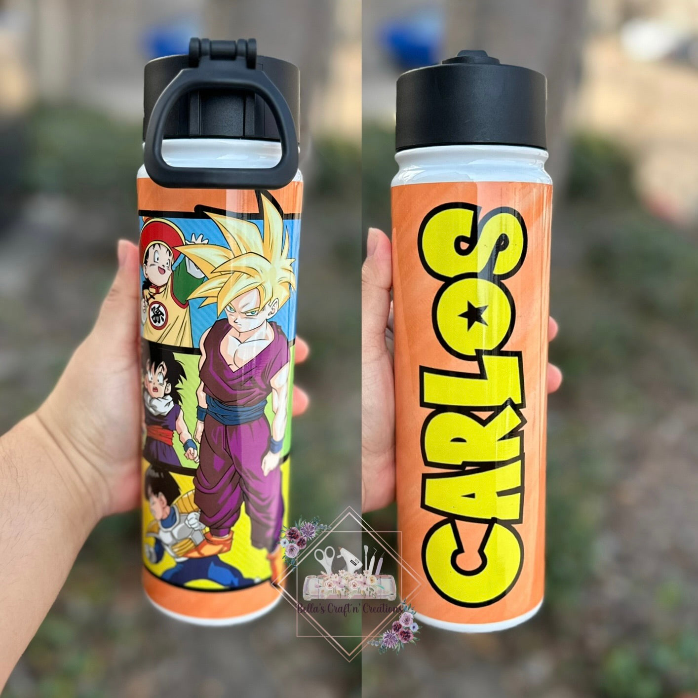 Gohan DBZ Personalized Water Bottle